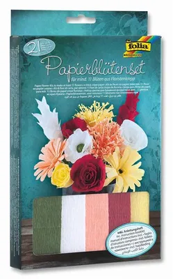 Immagine prodotto di Kit artigianale di fiori di crespo - 21 pezzi.