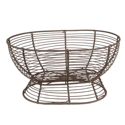 Produktbild von Clayre & Eef Aufbewahrungskorb 28x18x14 cm Braun Eisen