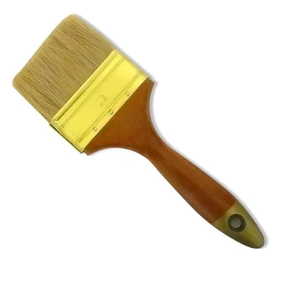 Produktbild von Pinsel Flachpinsel 80mm Lackierpinsel Naturborsten Malerpinsel Holzgriff