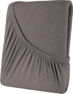 Produktbild von High-Line Spannbettlaken 200x220 anthrazit Baumwolle 180g/m² Rundumgummi