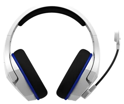Image de HyperX Cloud Stinger Core - Wireless Gaming Headset (White-Blue) - PS5-PS4 Arceau Jouer Bleu, Blanc