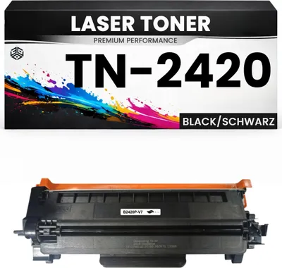 Produktbild von 2 x Toner TN-2420 hochwertige Brother alternative Schwarz TN2420  für DCP-L2510D/2530DW/2537DW/2550DN HL-L2310D/2350DW/2370DN