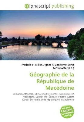 Produktbild von Géographie de la République de Macédoine