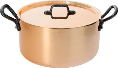 Produktbild von TOPF Kupfer Kochtopf Suppentopf mit Deckel DE BUYER INOCUIVRE TRADITION 3,3 l