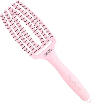 Obrázek produktu pro Kartáč na vlasy Fingerbrush, dvojitý, střední, pastelově růžová barva