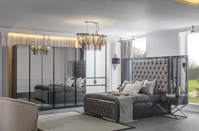 Immagine prodotto di Armadio grigio Mobili per la camera da letto in legno Armadio per la camera da letto