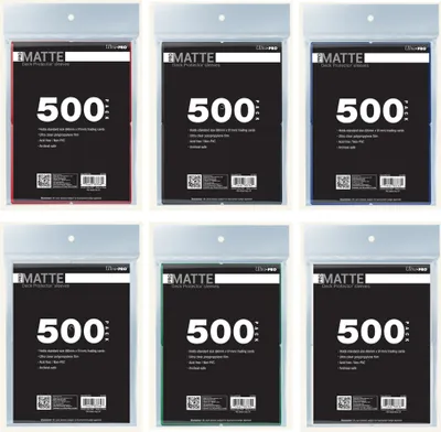 Produktbild von Ultra Pro - PRO-Matte Standard Deck Protector Sleeves Bundle (500ct) (66x91mm)