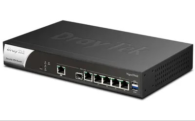 Zdjęcie produktu dla DrayTek Vigor 2962, Ethernet WAN, 2.5 Gigabit Ethernet, Czarny, Biały