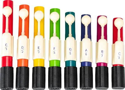 Produktbild von Betzold Handchimes in Boomwhackers®-Farben, Tonumfang: diatonisch