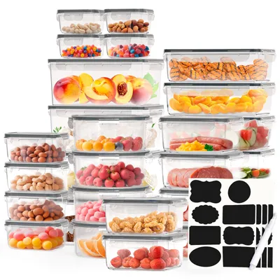 Productafbeelding van Avalo Vershoudbakjes - Meal Prep Bakjes - Plastic Diepvries Bakjes - Met Deksel - 30 Delige set - BPA Vrije Magnetronbakjes, AI-gegenereerde afbeelding