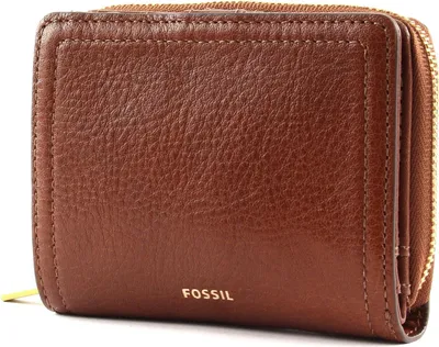 Produktbild von FOSSIL Leder Geldbörse Logan RFID Mini Multifunction Brown braun