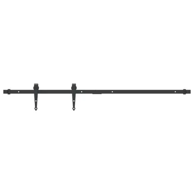 Zdjęcie produktu dla vidaXL Mini zestaw do montażu drzwi przesuwnych do szafy 122 cm stal węglowa