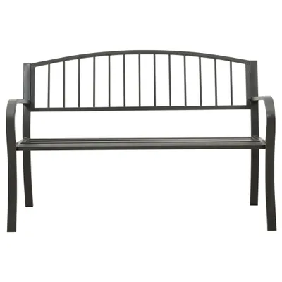 Obrázek produktu pro Zahradní lavice šedá 120 cm ocelová