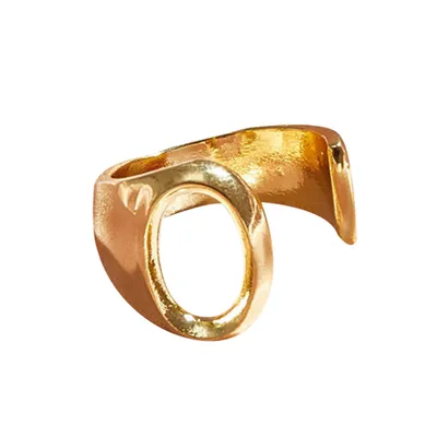 Produktbild von Mode Frauen 26 Buchstaben Alphabet Öffnung Ring Einstellbar Party Schmuck Geschenk-Ö