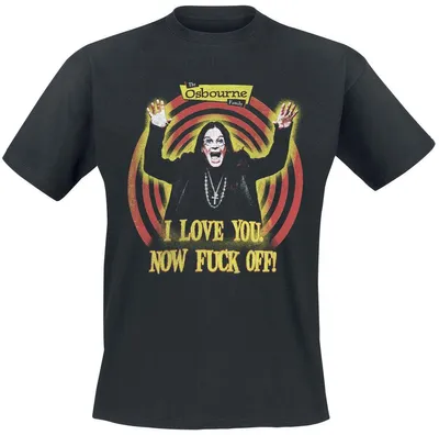 Produktbild von The Osbournes T-Shirt Herren I Love You Now Fuck Off schwarz XL