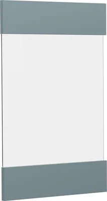 Produktbild von Küchenfront Vicco R-Line Blau-Grau 39.6 x 59 cm Möbelfront für den Hängeglasschrank, Model 40936
