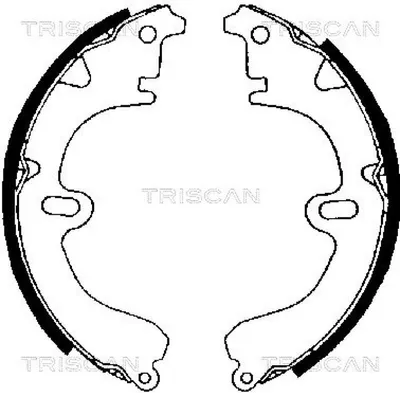 Produktbild von TRISCAN Bremsbackensatz Hinten 8100 13392