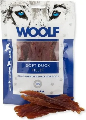 Produktbild von WOOLF Soft Entenfilet - Hundeleckerli - 100 g