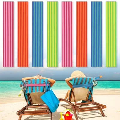 Produktbild von 8er Pack Handtuchbänder für Strandstühle Kreuzfahrt Strandtücher Bänder Schwimmb
