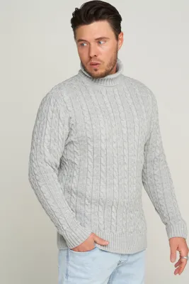Produktbild von CARISMA Herren Strickpullover CRMUS Grobstrick Zopf-Muster