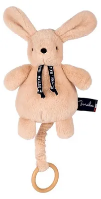 Productafbeelding van Dorlotin Knuffelkonijn, beige, met muziekfunctie (21 cm)