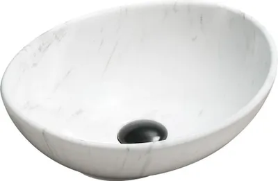 Produktbild von Mexen Elza Aufsatzwaschbecken 40 x 33 cm, weißer Stein - 21014092