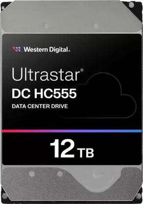 Produktbild von WD Ultrastar DC HC555 - Festplatte - Datencenter - 12 TB - intern - 3.5" (8.9 cm) - SAS 12Gb/s - 7200 rpm - Puffer: 512 MB