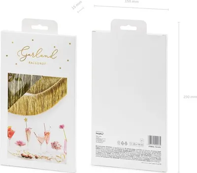 Obrázek produktu pro Girlanda třásňová, zlatá 135 cm