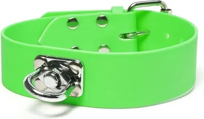 Produktbild von Mystique® Biothane Schweisshalsband 38mm neon grün 55-65cm