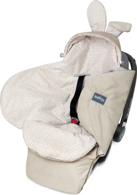 Produktbild von Bellochi Universal Baby Einschlagdecke für Babyschale und Autositz Kinderwagendecke Fußsäck aus Baumwolle und Samt z.B. passend für Maxi-Cosi, Römer, Cybex LUX collection