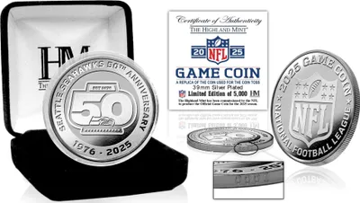 Produktbild von Seattle Seahawks 2025 Game Coin (39mm) Münze, silber