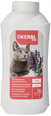 Immagine prodotto di Kerbl Deo-Konzentrat für Katzentoilette (mit Lavendelduft, 700 g Flasche) 82673