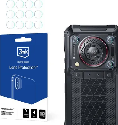 Produktbild von 3mk Hybridglas Lens Protection für Oukitel WP33 Pro Kamera Objektiv Kameralinse 0,16mm 6H (4 Stück)