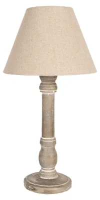 Produktbild von Clayre & Eef Tischlampe Ø 23x45 cm Braun Holz