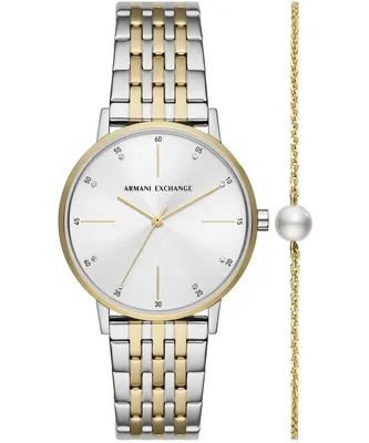 Produktbild von Uhr Armani Exchange Damen Silber und Gold ArmaniExchange-AX7156SET