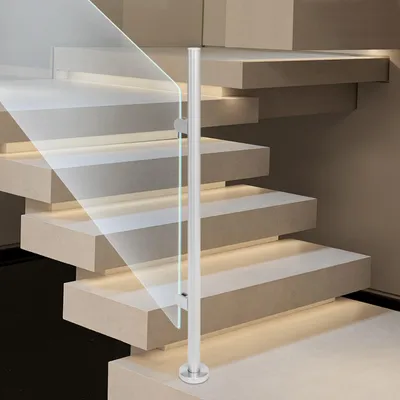 Image de Poteaux de balustrade, acier inoxydable durable, faciles à installer, argentés