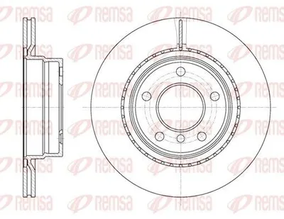 Produktbild von 2x REMSA Bremsscheibe 61231.10 hinten für BMW 3 Touring (E91) 3 Limousine (E90)