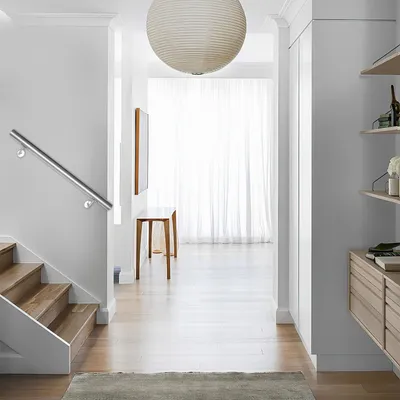 Immagine prodotto di Corrimano in acciaio inossidabile Eikuavons, 80 cm di lunghezza, diametro 42 mm, realizzato in acciaio inossidabile 304, finitura spazzolata, adatto per scale, balconi, interni ed esterni