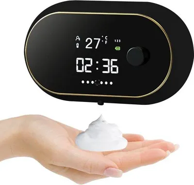 Obrázok produktu pre Elektrický dávkovač mydla so senzorom, objem 500 ml, trojstupňové nastavenie dávkovania, dobíjateľná batéria