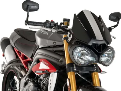 Immagine prodotto di Cupolino PUIG naked sport nero omologato ABE per Triumph