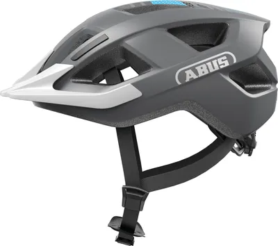 Produktbild von ABUS Fahrradhelm Aduro 3.0 LED - sportiver City-Helm in stilvollem Design für alltägliche und sportliche Touren - mit Rücklicht - für Damen und Herren - Grau, Größe M (52-58 cm)