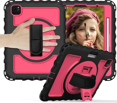 Immagine prodotto di Custodia per iPad Air 5/Air 4/Pro 11" con supporto e tracolla Rosa