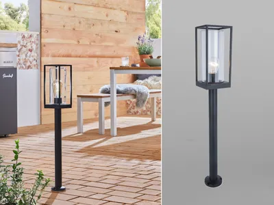 Obrázek produktu pro Světlo LUTEC Flair E27 IP44 matně černé