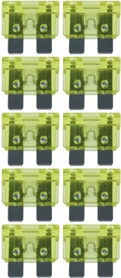 Immagine prodotto di baytronic 10x fusibile auto a spina piatta standard giallo 20A
