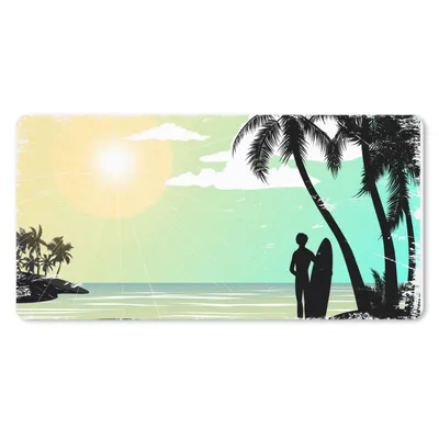 Produktbild von MuchoWow® Schreibtischunterlage Sonne - Meer - Brandung 80x40 cm - XXL Mauspad - Gaming Mauspad