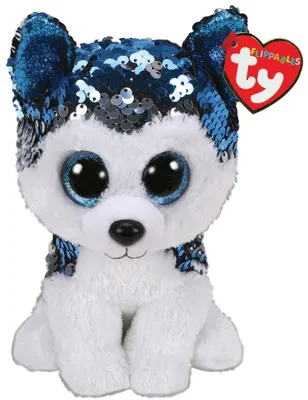 Produktbild von Ty Flippable Slush Husky blau 15 cm