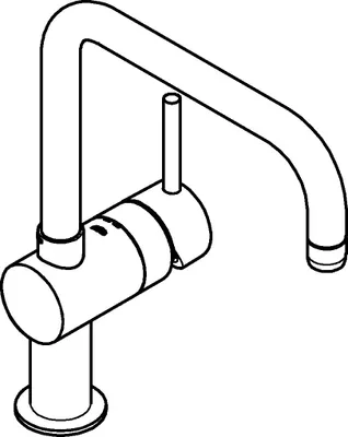 Obrázek produktu pro GROHE 32488AL0 EH dřezová baterie Minta 32488 DN15 U-výtok tvrdý grafit kartáčovaný
