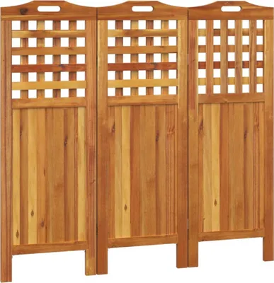 Immagine prodotto di paravento 3 pezzi 121,5x2x115 cm in legno massiccio di acacia