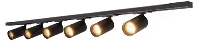 Obrázek produktu pro Calex Tracklight 2M, podhledová lišta, včetně 6 reflektorů GU10, černá barva