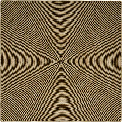 Produktbild von Bereichsteppich Schwarz 200 x 200 cm Jute